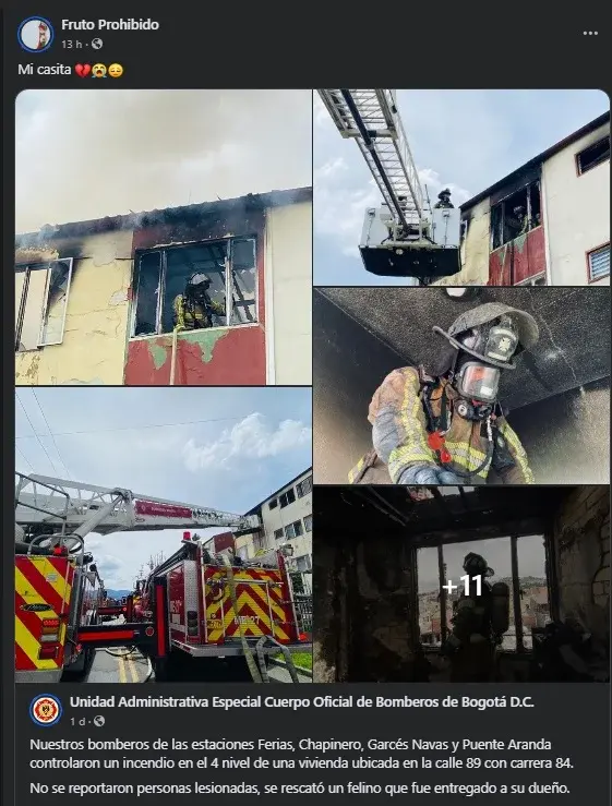 Modelo webcam pierde su vivienda en un incendio
