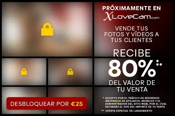 Nueva función en XloveCam: podrás vender tus fotos y videos a tus usuarios y fans