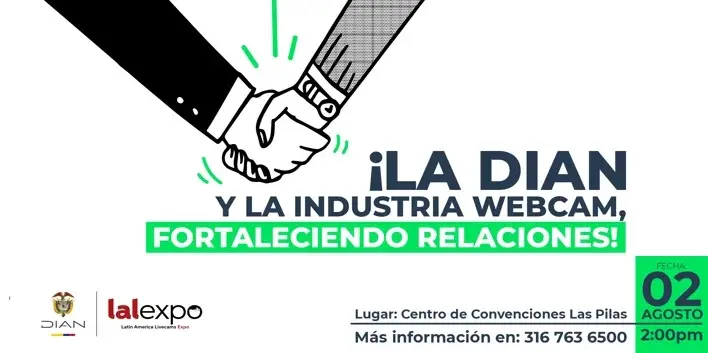 La DIAN y la industria webcam fortalecen relaciones: ¡No te puedes perder este evento!