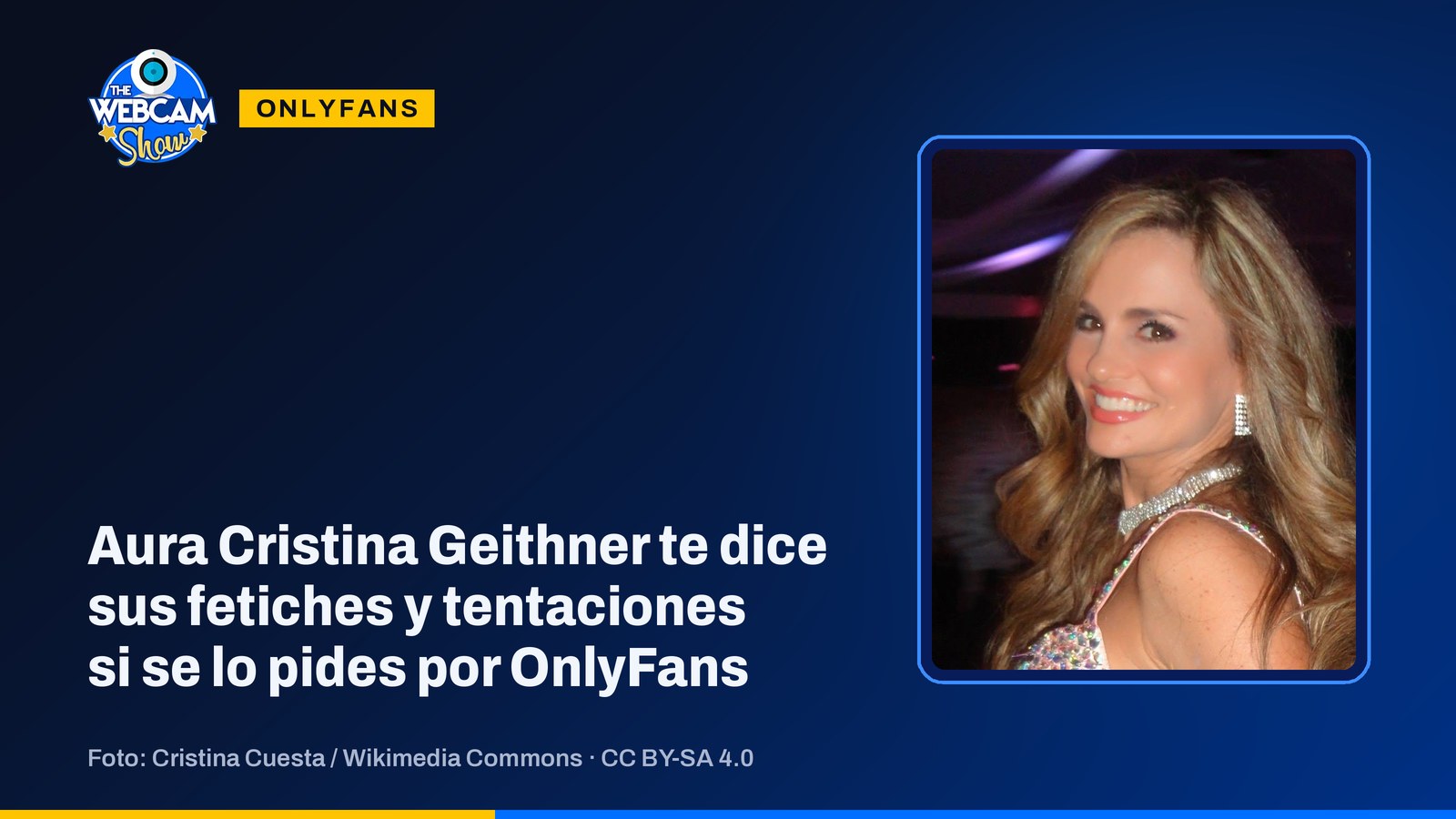 Aura Cristina Geithner te dice sus fetiches y tentaciones si se lo pides por OnlyFans