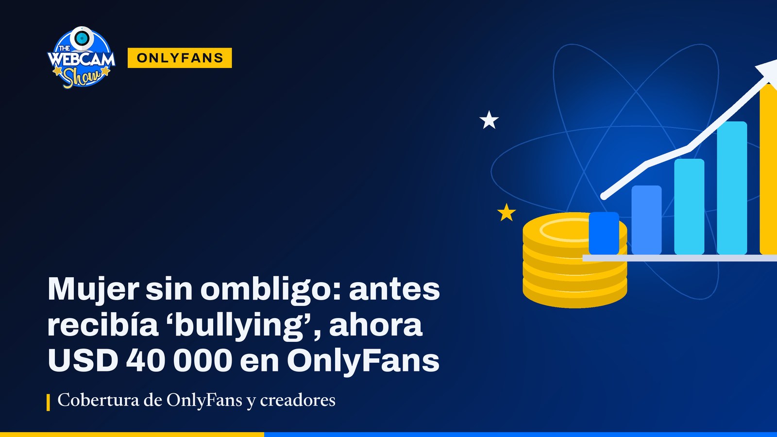 Mujer sin ombligo: antes recibía ‘bullying’, ahora USD 40 000 en OnlyFans