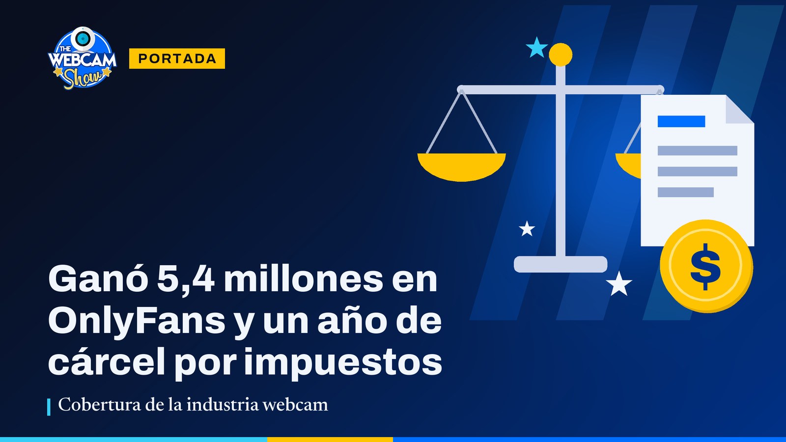Ganó 5,4 millones en OnlyFans y un año de cárcel por impuestos