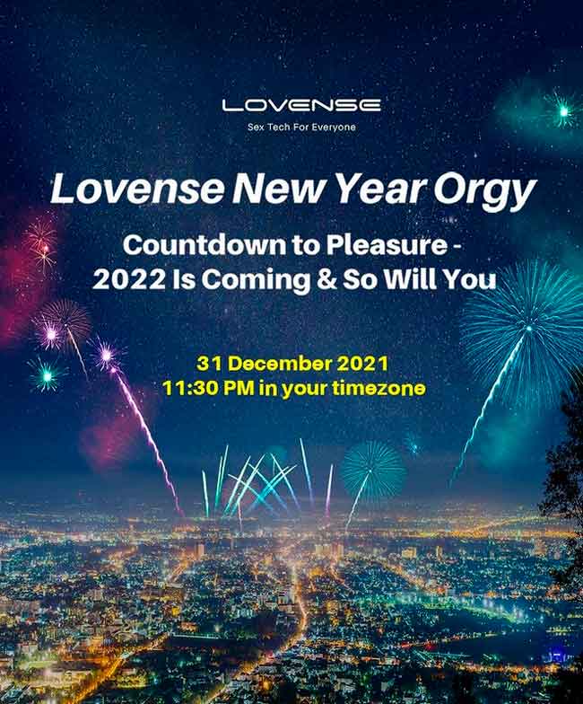 Lovense cierra el 2021 con orgía de Año Nuevo en Twitter