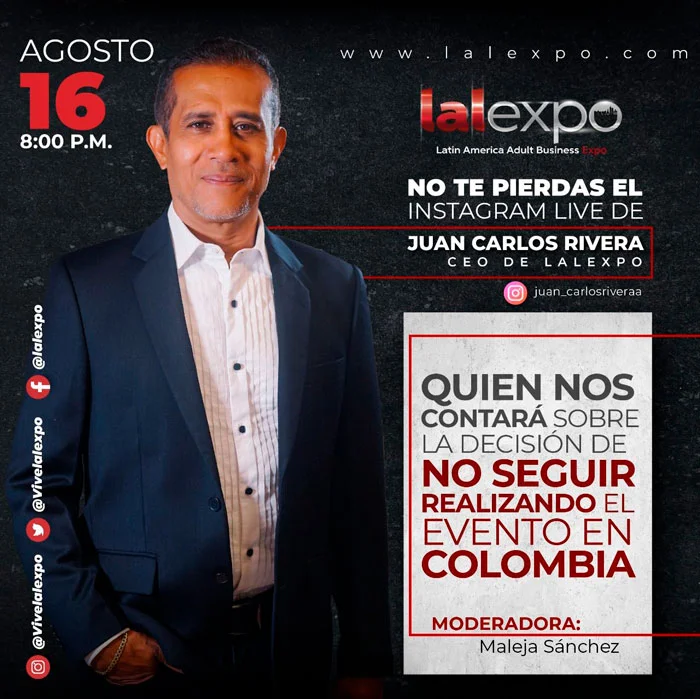 Instagram Live: conoce el porqué Colombia no será sede de Lalexpo y sus nuevos planes
