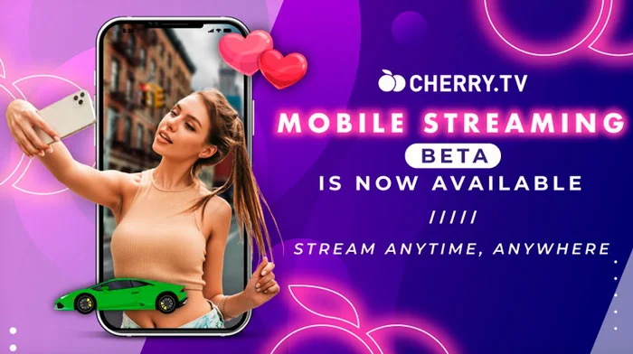 Cherry.tv tiene transmisión móvil